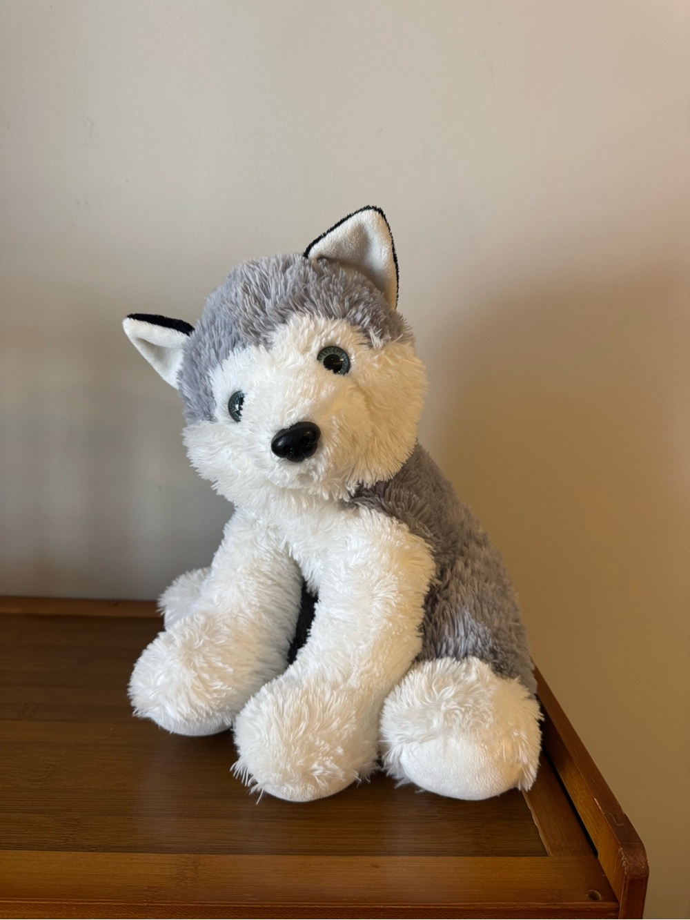 Plush Husky Dog Toy - Gray & White Soft Stuffed Pet Toy